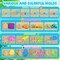 Summer Beach Toys, 45Pcs Farm Playset, Collapsible Sand Toys with Sand Buckets and Tractor Toy Set, Sand Castle Building Kit, Farm Toys, Animal Toys, Mesh Bag, Travel Beach Toys for Kids Ages 4-8